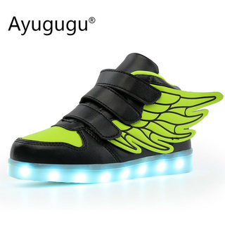 USB Charging LED Shoes Kids Shoes Boy Baby Fashion Gift Sneakers 4-13 yrs old
