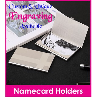 Name Engraving Namecard Holder / Customised Business Card Casing / Design G and H / Teachers Day Gift / Christmas