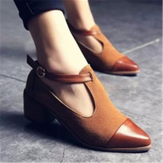 discount Vintage wood with small pointed women's shoes