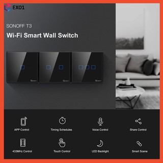 SONOFF T3-1/2/3C(1/2/3Buttons) WiFi smart switches [EXO1]