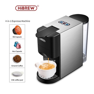Ready Stock HiBREW Coffee Machine 4in1 Multiple Capsule Coffee Machine 19Bar Nspresso machine Compatible Nespresso｜Dolce Gusto ｜Coffee Powder｜ESE Pod