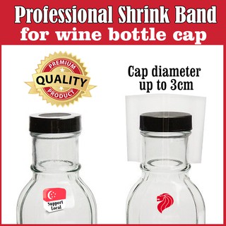 SG Heat Shrink Bands | for Cap diameter up to 3cm | securely wrap safety tamper seal bottles and jars