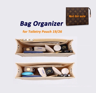 [Felt·Bag in bag]Bag Organizer for Toiletry Pouch 19/26cm, Bag Insert, Purse Insert, Purse Organizer