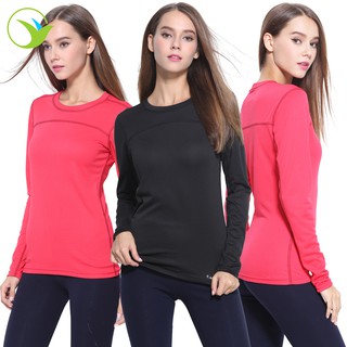 Women's sports T-shirt quick-drying shirt long-sleeved running shirt stretch suit sleeveless vest fitness top
