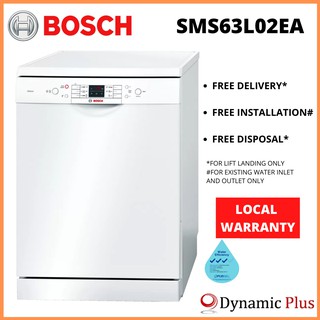 Bosch SMS63L02EA 60cm Freestanding Dishwasher MADE IN TURKEY