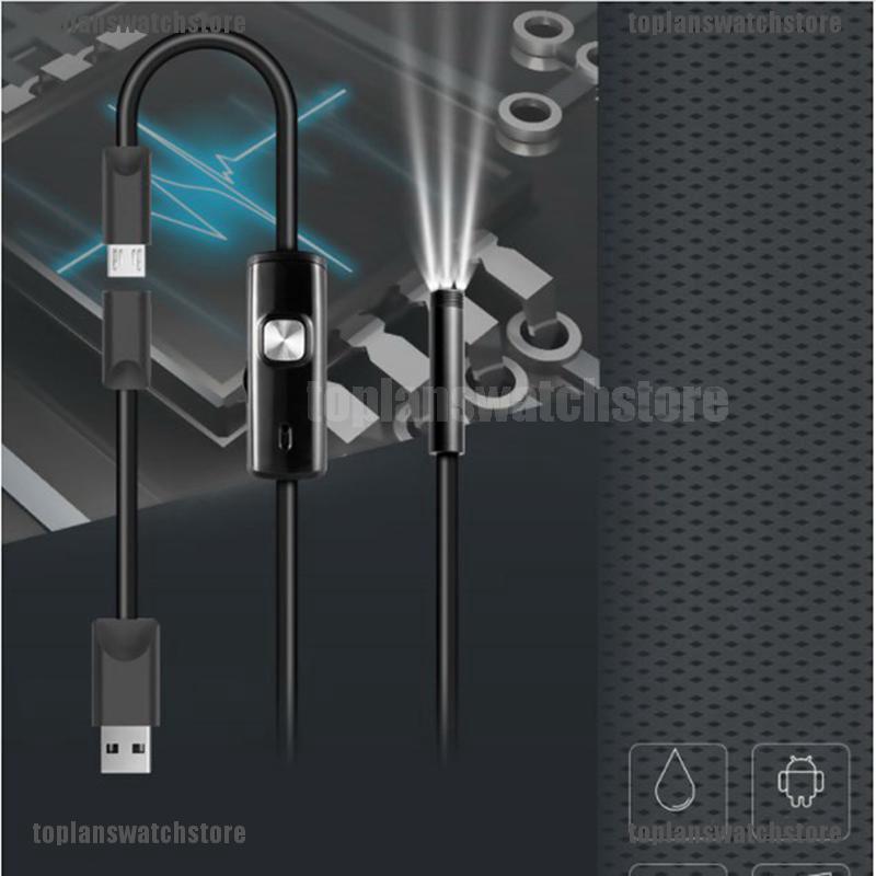 5M 6LED5.5mm Android Endoscope Waterproof Snake Borescope USB Inspection