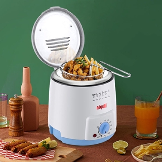 Electric Household Mini Deep Fryer 1.2L / Chef Fry Basket Kitchen Tool Deep Fry French Fries Basket mini electric fryer / Mini electric frying pan household no fume constant temperature small electric frying pan frying pan