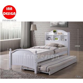 Solid Single/ Super Single Wooded Bed Frame Bedframe .With /Without Pull Out bed