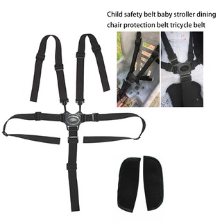 Five-point Child Safety Belt Baby Stroller Dining Chair Protection Belt Tricycle Strap
