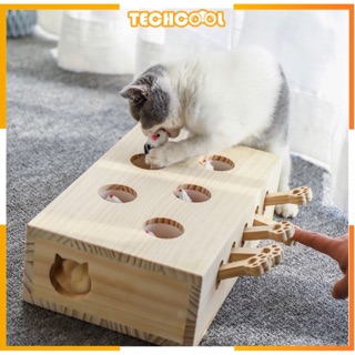 Wood Cat Hit Gophers toys Interactive Catch Mouse Game Funny Platform Tease Cat Toys Cat Pet Supplies