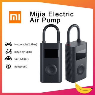 [Ready Stock] Xiaomi Mijia Electric Portable Air Pump Mini LED Smart Digital Pressure Sensor for Tire Soccer Ball