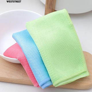 🔥Absorbent Microfibre Kitchen Towels Dish Quick Drying Cleaning Cloth Dishcloth