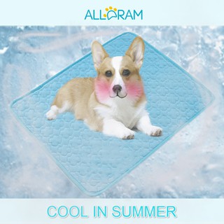 Alldram Summer Pet Dog Cooling Mat Sleeping Ice Silk Cool Dog Mat Chilly Cat Pad Pet Cooling Mat Ice Silk Cool Dog Mat Chilly