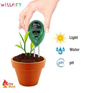 shop Willkey FIRE 3 In1 PH Tester Soil Water Moisture Light Test Meter for Garden Plant