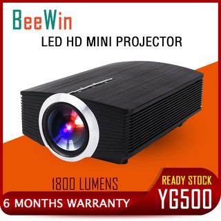 🔥LED PROJECTOR🔥 YG500 MINI Projector 1080P Full HD 1800Lumen 120 Inch Screen LCD Home Theater