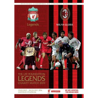 Liverpool Legends v AC Milan Legends - Programme Book - 23 March 2019