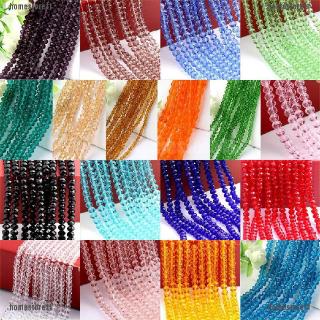 ♫4/6/8/10mm Rondelle Faceted Crystal Glass Loose Beads Diy Findings (1)