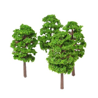 EMY 20 Pcs 70mm Scale Architectural Model Trees Railroad Layout Garden Landscape Scenery Miniatures Tree Building Kits