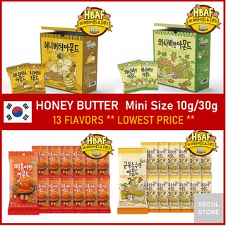 ★Lowest Price★ Tom's Farm Honey Butter Seasoned Almond 10g 30g Mini Size 13 Flavors