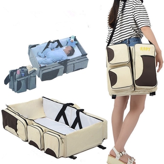 3-in-1 Foldable Baby Bed Travel Bed Crib Baby Cots Portable Crib Diaper Bag