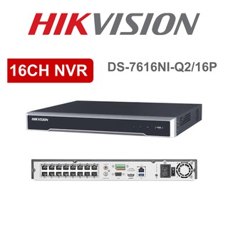 Hikvision DS-7616NI-Q2/16P Network Video Recorder CCTV Embedded Plug & Play 4K NVR
