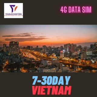 Vietnam 7 - 30days Data Sim Card