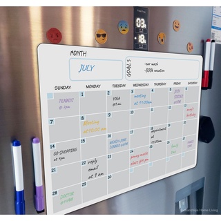 A3 Soft Magnetic Schedules Erasable Fridge Calendar Program Message Board Whiteboard Blackboard