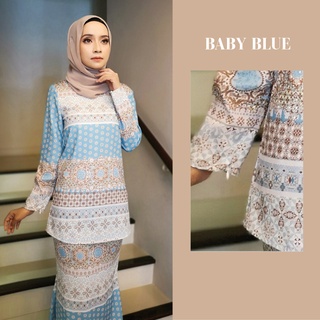 [Shop Malaysia] BAJU KURUNG RAYA IBU DAN ANAK SEDONDON RAYA 2021 Zoe Arissa MUSLIMAH Kurung Moden Ironless Batik Printed Budak Perempuan