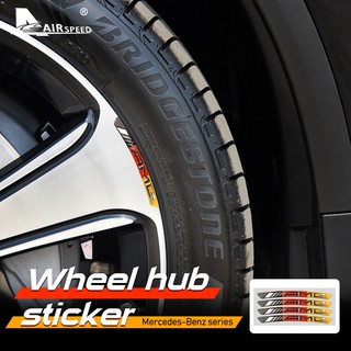 Universal Benz Car Wheel hub Stickers Decoration AMG for Mercedes-Benz W204 GLC GLE GLB GLA CLA W177 W213 C200 C300 Accessories
