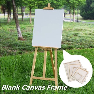 WOW Blank Square Canvas Board Wooden Frame Art Artist Oil Acrylic Paints