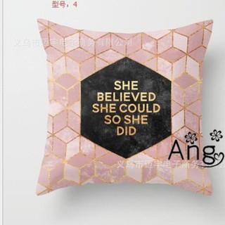 ✨Gold Shining Printed Polyester Throw Pillow Case✨