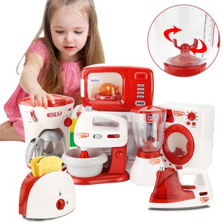 Red Simulation Home Appliances Play House Educational Pretend Toys For Children