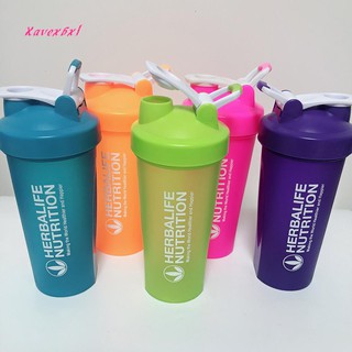 XA 600-700ml Portable Protein Shake Shaker Bottle Metal Wire Whisk Ball Drink Cup