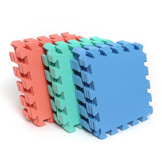 30*30cm Baby Play Mat Plain Color Puzzle Mats EVA Foam Mats 9 Pcs/set