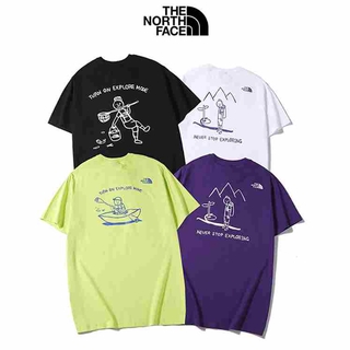 north face fashion print couple T-shirt