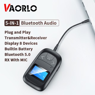 5 in 1 Bluetooth Audio Transmitter Led Display Bluetooth Adapter Stereo Music Receiver Support Mic Handsfree calling