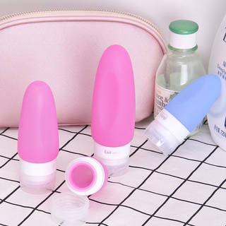 Silicone Shampoo Shower Gel Lotion Sub-bottling Tube Squeeze Tool Travel Bottles