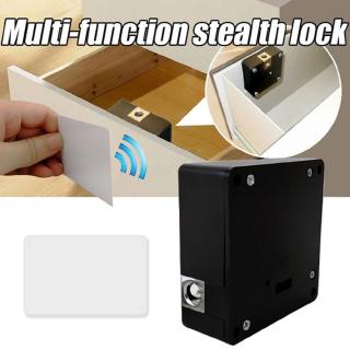 Electronic keyless digital door lock invisible hidden rfid cabinet card lock for private drawer