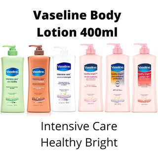 Vaseline Hand Body Lotion Aloe Soothe / Perfect 10 / UV Lightening / SPF 24-400ml 400ml