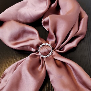 zuizuis_Ribbon Buckle Small Silk Scarf Buckle High-End Women's Luxury Temperament Silk Scarf Ring Ins Tide Personality S
