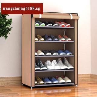Shoe rack simple combination multi-layer shoe storage cabinet non-woven fabric