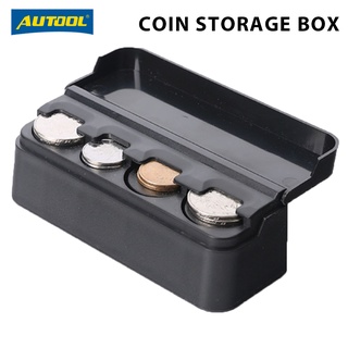 Car Coin Case Auto Interior Storage Box Holder Container Organizer Black