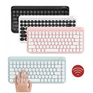 Retro mini wireless keyboard 86Key KBD-50 Korean English Layout PINK MINT WHITE BLACK COLOR