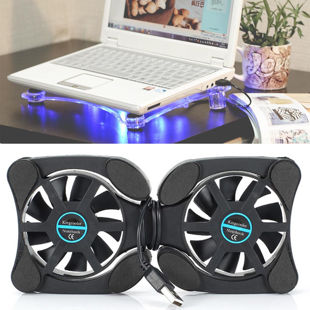 Heat Dissipation Cooling Pad Collapsible Radiator USB Fan Laptop Portable Small