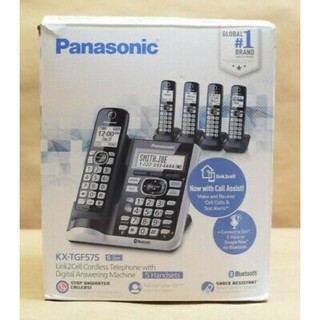Panasonic Link2Cell Bluetooth Cordless Phone - KX-TGF575 5 Handsets