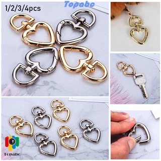 📞TOP💻 1/2/3/4/pcs High quality Spring Ring Buckles Easy Push Trigger Bag Belt Buckle Purses Handbags Carabiner Heart Style Plated Gate Zinc Alloy Hooks Black/gold/silver/bronze Snap Clasp Clip/Multicolor