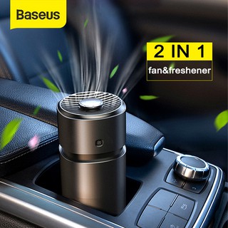 Baseus Car Air Freshener Aromatherapy Cup 2 in 1 Fan Car Perfume Diffuse With Formaldehyde Purification Function For Car Accessories