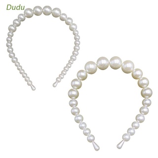 Dudu New Trend Oversized Pearl Hair Hoop Fashion Luxury Hairband Party Bridal Pearl Hair Accessories