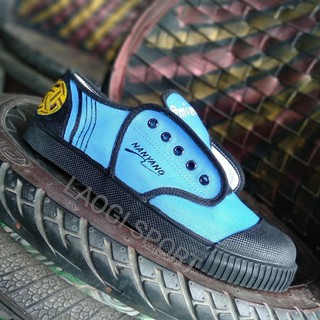 Nanyang sky blue cover black takraw Shoes