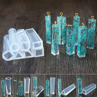 7pcs New Silicone Gem Beads Pendant Moulds Mold Resin Making Tool Jewelry Shapes (1)